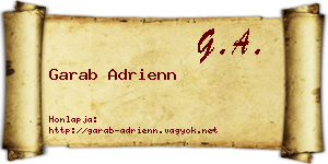 Garab Adrienn névjegykártya